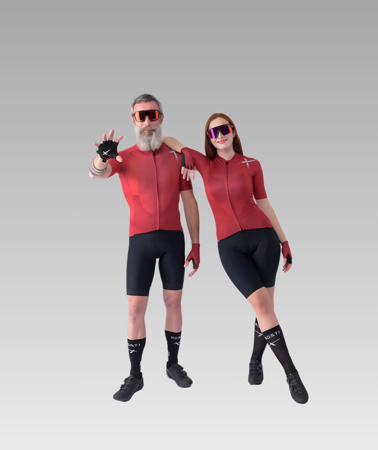 Plain-X Maglia – Granato