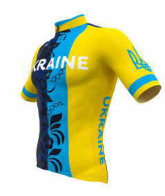Ukraine national cycling team short sleeved jersey