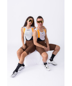 Plain-X bib shorts – Brown