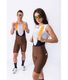 Plain-X bib shorts – Brown