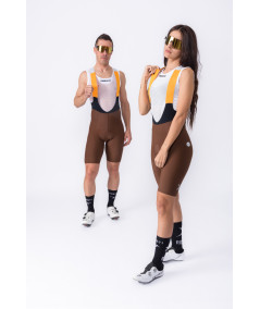 Plain-X bib shorts – Brown