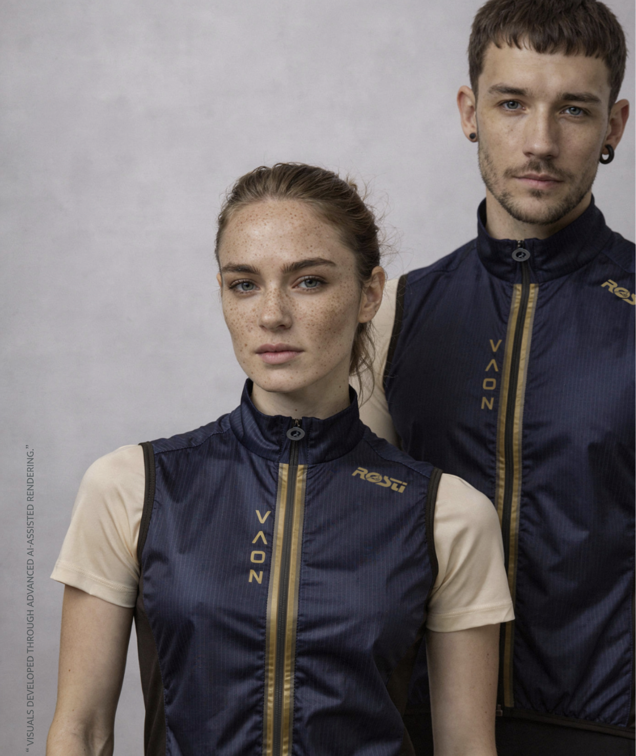 Nova Midnight sleeveless jacket