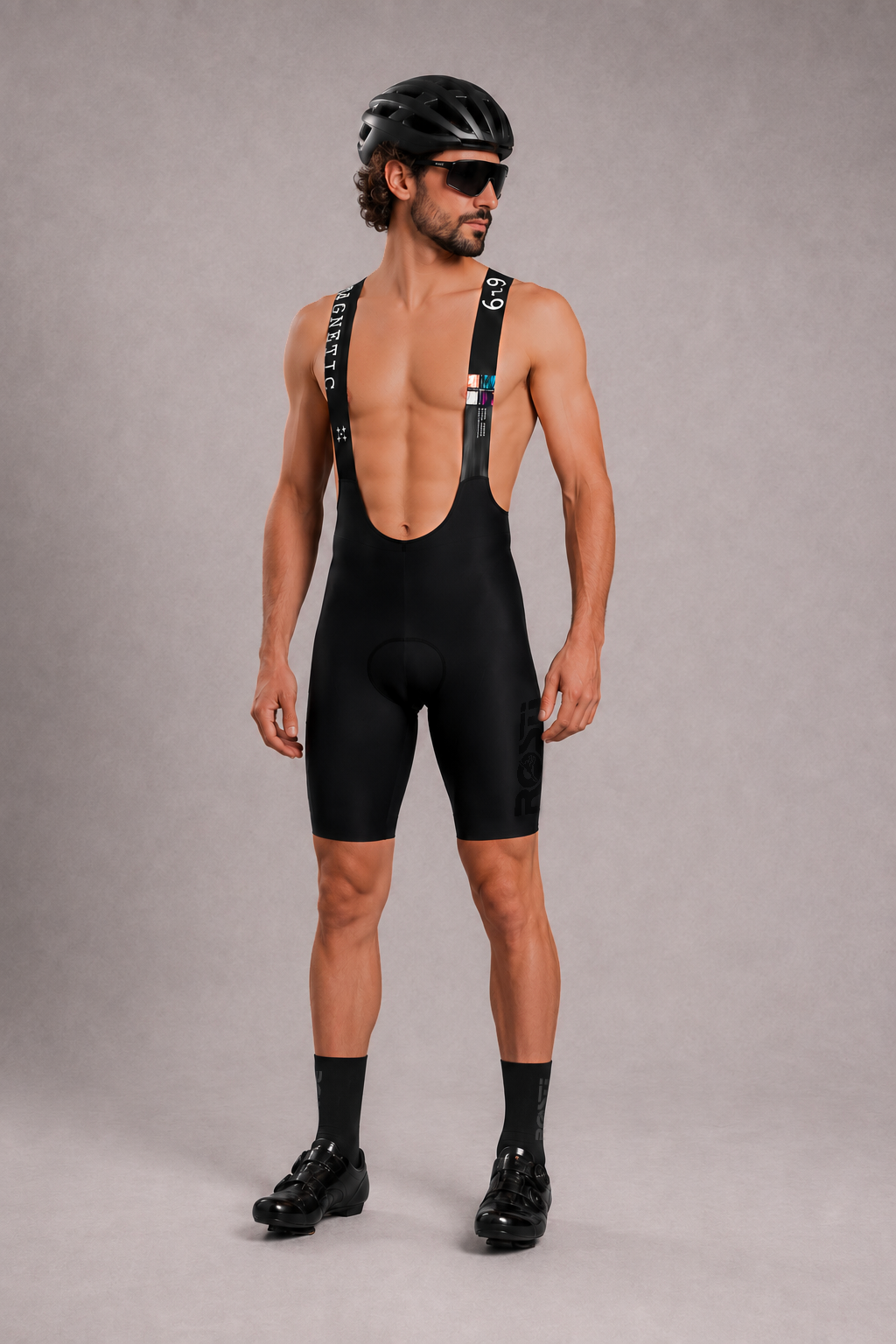 Magnetic One Black bib shorts