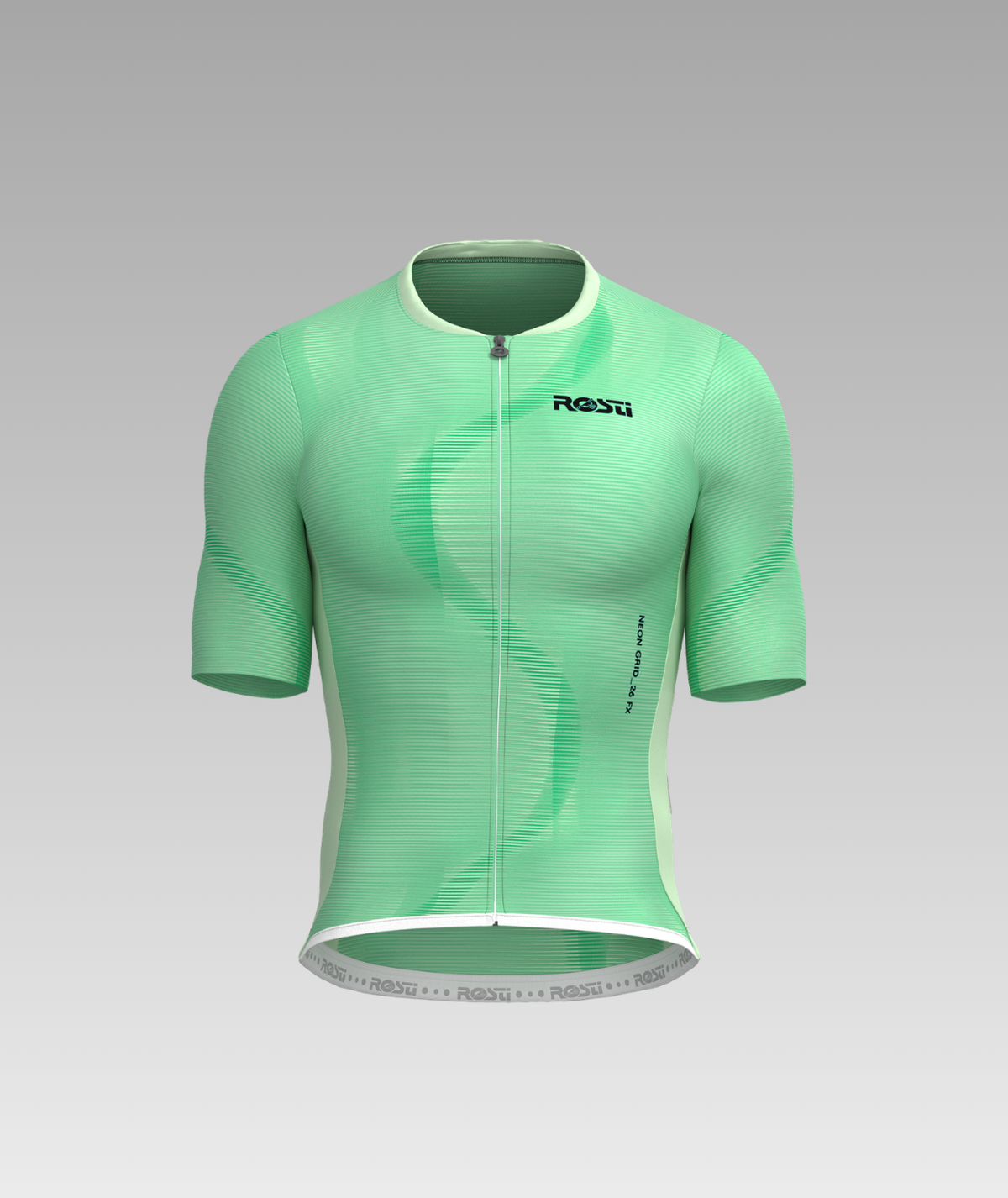 Neon Grid Aloe maglia